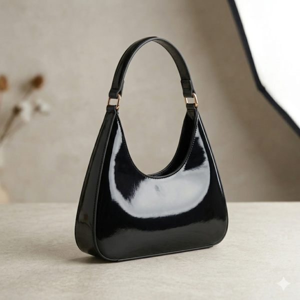 Cross-Border Glossy Shoulder Bag