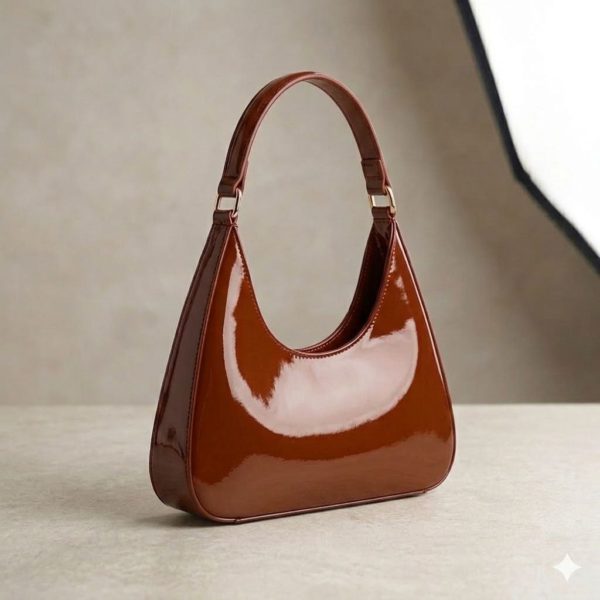 Cross-Border Glossy Shoulder Bag