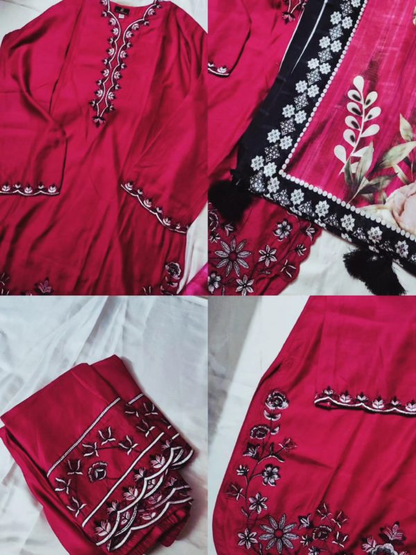 rd3 Royal Crimson Three Piece Suit