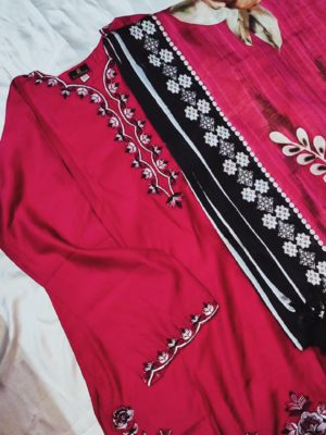 red dress Royal Crimson Three Piece Suit